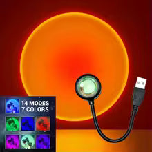 Mini LED Sunset Projector