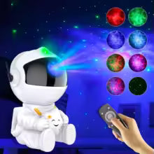 Mini Astronaut LED Night Light Star Projector